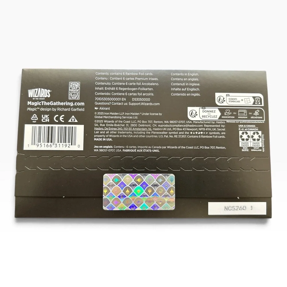 Magic The Gathering Secret Lair Iron Maiden Eddie Unchained Rainbow Foil NEW